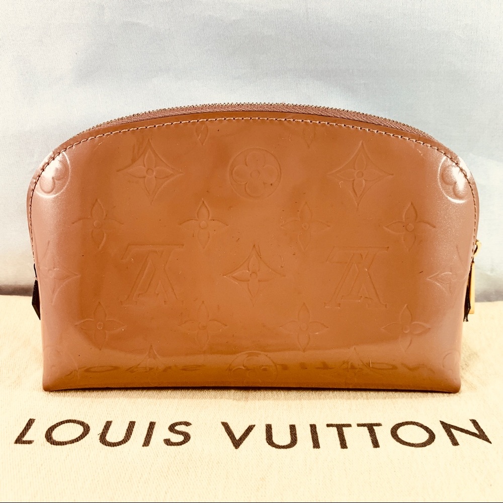 Louis Vuitton Monogram Vernis Cosmetic Pouch in Brown